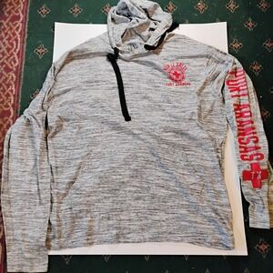 U.S. Apparel Men's Xtra Large Long Sleeve Pull Over Hoodie Gray Keep It Salty